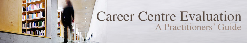 student walking through a career centre